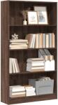 vidaXL Biblioteca, stejar maro, 80x24x143 cm, lemn prelucrat GartenMobel Dekor (857850) Biblioteca