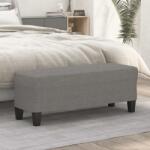 vidaXL Banca, gri închis, 100x35x41 cm, textil GartenMobel Dekor (349452)