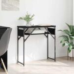 vidaXL MasaConsole Stejar negru 75x30x75cm Lemn compozit GartenMobel Dekor (882885)