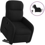 vidaXL Fotoliu electric rabatabil cu ridicare, negru, textil GartenMobel Dekor (3302994)