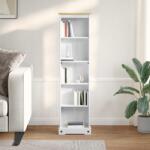 vidaXL Biblioteca Alb 46 x 20 x 170 cm Lemn de pin masiv GartenMobel Dekor (42024947) Biblioteca