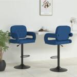 vidaXL Scaune de bar, 2 buc. , albastru, material textil GartenMobel Dekor (335621)