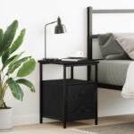 vidaXL Noptiera, stejar negru, 34x35, 5x50 cm, lemn compozit GartenMobel Dekor (862137)