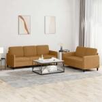 vidaXL Set canapea 2 piese, maro, catifea GartenMobel Dekor (3202021) Canapea