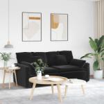 vidaXL Canapea modulara cu perne, negru GartenMobel Dekor (3321134) Canapea