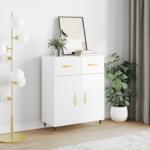 vidaXL Servanta, alb extralucios, 69, 5x34x90 cm, lemn compozit GartenMobel Dekor (827958) Comoda