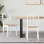 vidaXL Scaune de dining 2 pcs Alb 50 x 52, 5 x 91 cm GartenMobel Dekor (42020452)