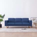 vidaXL Canapea cu 3 locuri, albastru, material textil GartenMobel Dekor (281386) Canapea