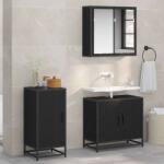 vidaXL Bufet Stejar negru 35 x 35.5 x 76 cm Lemn compozit GartenMobel Dekor (883580) Comoda