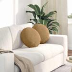 vidaXL Perne de Sezut 2 pcs Maro Ø 40 x 13 cm Catifea GartenMobel Dekor (42014145)