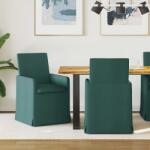 vidaXL Scaune de dining 2 pcs Verde închis 57 x 67 x 95 cm tesatura GartenMobel Dekor (42017908)