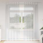 vidaXL Cortina din Voile 2 pcs Gri deschis 225 x 140 cm Poliester GartenMobel Dekor (4108049)