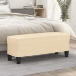 vidaXL Banca, crem, 100x35x41 cm, textil GartenMobel Dekor (349453)
