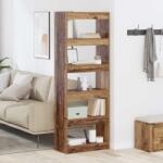 vidaXL Dulap pentru carti Lemn vechi 60 x 30 x 166 cm Lemn compozit GartenMobel Dekor (880459) Biblioteca