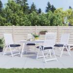 vidaXL Perne de scaun 4 buc. bleumarin 50x50x7 cm textil oxford GartenMobel Dekor (378916)