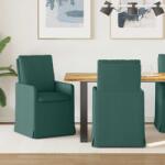 vidaXL Scaune de dining 2 pcs Verde închis 57 x 67 x 98 cm tesatura GartenMobel Dekor (42017921)