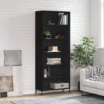 vidaXL Dulap înalt, negru, 69, 5x32, 5x180 cm, lemn compozit GartenMobel Dekor (3189582) Comoda
