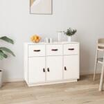 vidaXL Servanta, alb, 100x40x75 cm, lemn masiv de pin GartenMobel Dekor (820148) Comoda