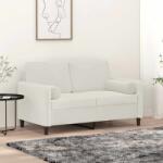 vidaXL Perne decorative, 2 buc. , crem, Ø15x50 cm, catifea GartenMobel Dekor (349517)