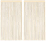 vidaXL Draperii cu franjuri, 2 buc. , 100 x 250 cm, crem GartenMobel Dekor (132402)