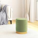 vidaXL Taburet depozitare rotund, verde muştar, catifea 31 x 37 cm GartenMobel Dekor (340292)