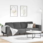 vidaXL Canapea Gri închis 250 x 77 x 76 cm Tesatura din corduroy GartenMobel Dekor (3335101) Canapea