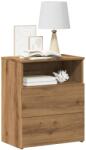 vidaXL Noptiere, 2 buc. , stejar artizanal, 50x32x60 cm, lemn prelucrat GartenMobel Dekor (856567)