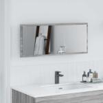 vidaXL Oglinda Pe perete sonoma gri 90 x 8.5 x 37 cm Lemn compozit GartenMobel Dekor (822818)