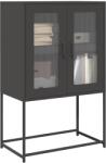 vidaXL Dulap înalt, negru, 68x39x107 cm, otel GartenMobel Dekor (853374) Comoda