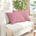 vidaXL Perne pentru canapea 2 pcs Roz 70 x 50 cm Tesatura din corduroy GartenMobel Dekor (42013760)
