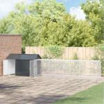 vidaXL Cusca pentru pasari Antracit 619 x 111 x 142 cm Otel Galvanizat GartenMobel Dekor (3325149)