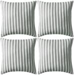 vidaXL Perne de exterior, 4 buc, imprimeu dungi, 45x45 cm, gri GartenMobel Dekor (132310)