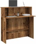 vidaXL Birou de receptie Lemn vechi 100x50x103, 5 cm Lemn prelucrat GartenMobel Dekor (859031)