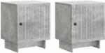vidaXL Set 2 noptiere gri beton din lemn prelucrat, 43 x 34, 5 x 50 cm (893882)