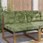 vidaXL Perna pentru canapea de exterior 2 pcs Design cu frunze GartenMobel Dekor (900911)