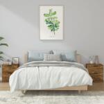 vidaXL Noptiere de perete, 2 buc. , stejar fumuriu, lemn prelucrat GartenMobel Dekor (817034)