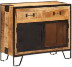 vidaXL Dulap, 80x31x66 cm, lemn masiv de mango brut si metal GartenMobel Dekor (355843) Comoda
