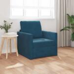 vidaXL Pat canapea albastru 74 x 77 x 81 cm Catifea GartenMobel Dekor (4106617) Canapea