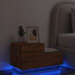 vidaXL Noptiera cu lumini LED, stejar maro, 70x36x40, 5 cm GartenMobel Dekor (836783)