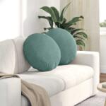 vidaXL Perne de Sezut 2 pcs Verde Marii Ø 40 x 13 cm Catifea GartenMobel Dekor (42014184)