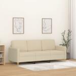 vidaXL Canapea cu 3 locuri, crem, 180 cm, material textil GartenMobel Dekor (359488) Canapea