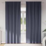 vidaXL Perdele Opaque cu Inel 2 pcs Antracit 225 x 140 cm Poliester GartenMobel Dekor (4107450)