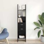 vidaXL Dulap pentru carti Stejar negru 40 x 35 x 180 cm Lemn compozit GartenMobel Dekor (875441) Biblioteca