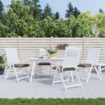 vidaXL Perne de scaun, 4 buc. , gri taupe, 40x40x7 cm, textil oxford GartenMobel Dekor (361475)