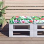 vidaXL Perna de paleti, multicolor, 60x60x12 cm, textil GartenMobel Dekor (360464)
