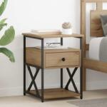 vidaXL Set 2 noptiere cu sertar, stejar artizanal, 40x42x55 cm, stil modern (881884)