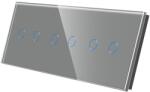 Luxion Panou Intrerupator Dublu + Dublu + Dublu cu Touch Din Sticla LUXION SmartElectro IntelligentHouse (LX-GP023GY)