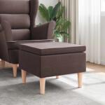 vidaXL Scaun cu picioare din lemn, maro închis, material textil GartenMobel Dekor (329451)