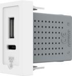 LIVOLO Modul Priza USB-A + USB-C, 20W LIVOLO SmartElectro IntelligentHouse (VL-FCUA.UC-1WP)