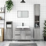 vidaXL Dulap pentru baie, gri sonoma, 80x33x60 cm, lemn compozit GartenMobel Dekor (831658)